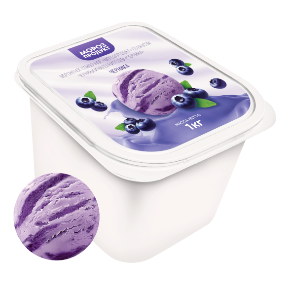 «MOROZPRODUCT» blueberry cream in cuvettes «MOROZPRODUCT» blueberry cream in cuvettes